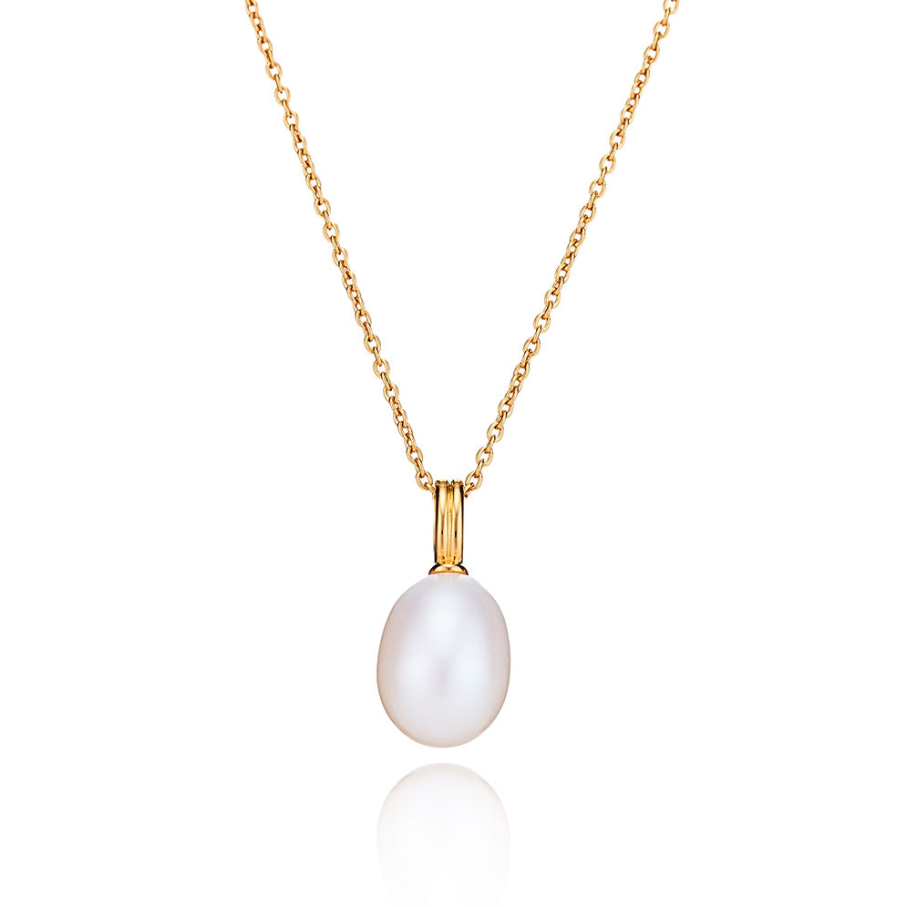 Classic Pearl Gold Necklace - Lulu B London Jewellery