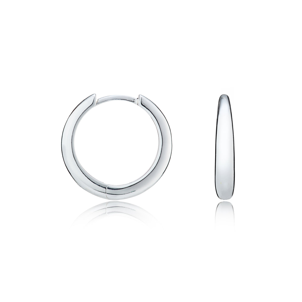 Graduated Silver Gold Hoop Earring - Lulu B London Jewellery