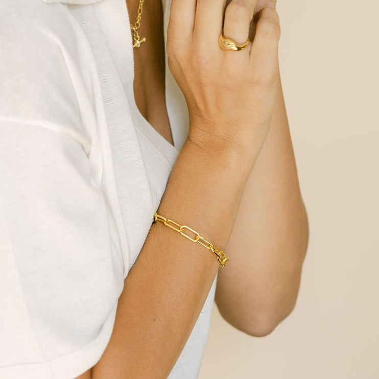 Gold Chain Bracelet - Oxford