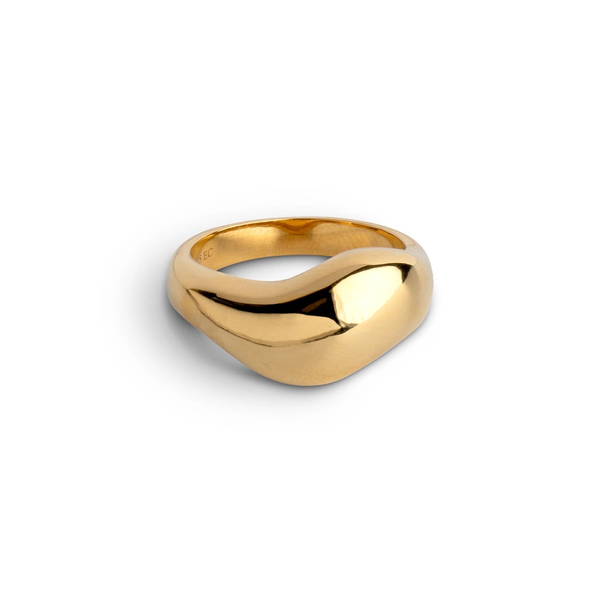 Wave Ring Large Gold