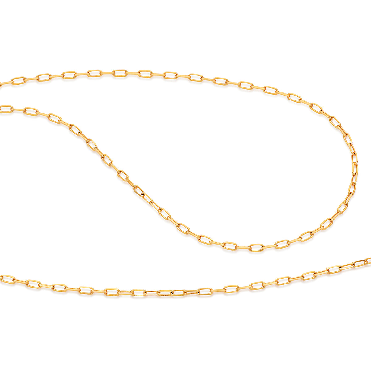 Short Paperclip Gold Chain - 18" - Lulu B London Jewellery