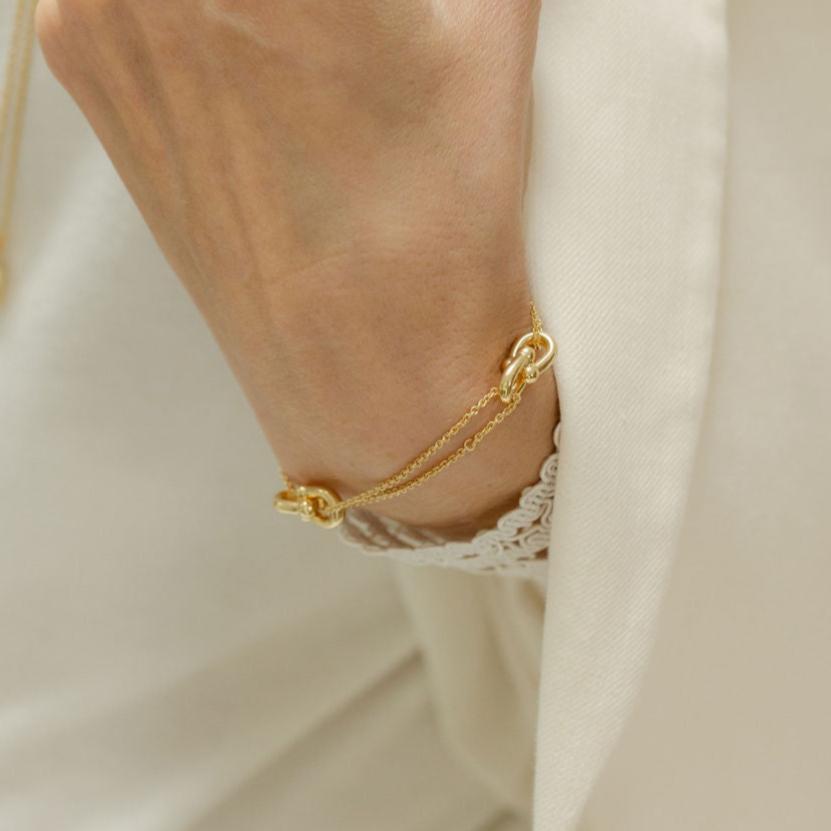 Buckle Gold Chain Bracelet - Siena - Lulu B Jewellery