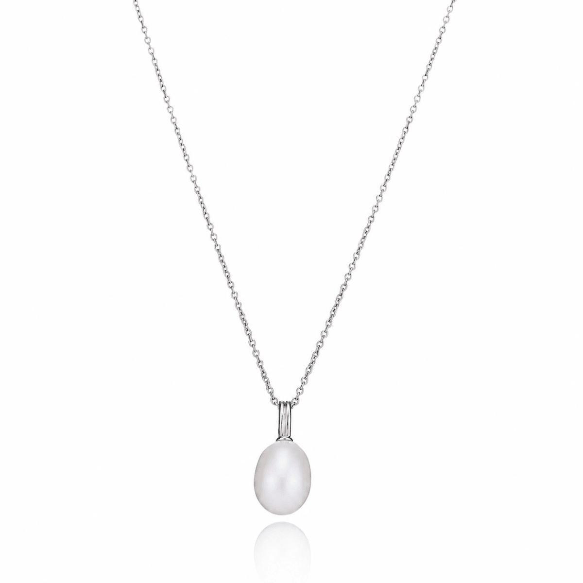 Classic Pearl Silver Necklace - Lulu B London - Timeless Jewellery