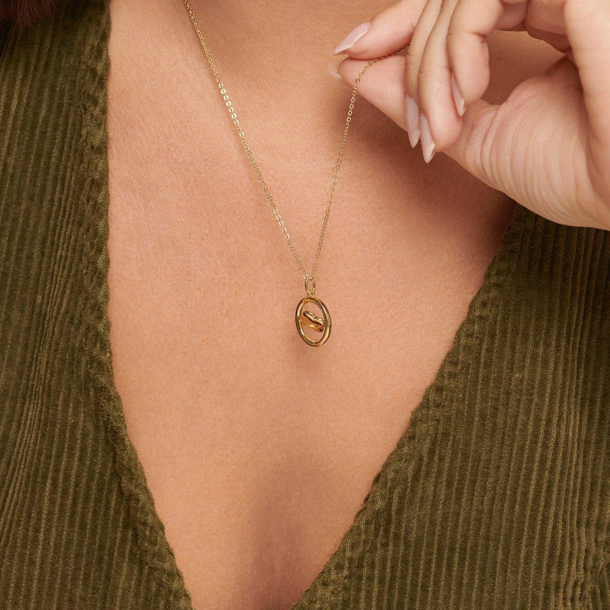 Clover Silver Swivel Necklace - Lulu B Jewellery