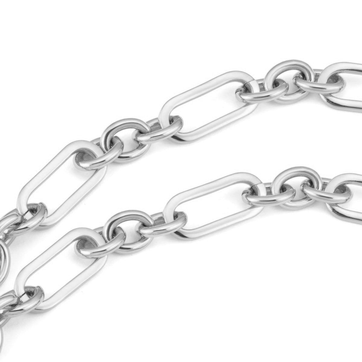 Figaro Chain Silver Necklace - Siena - Lulu B London - Timeless Jewellery