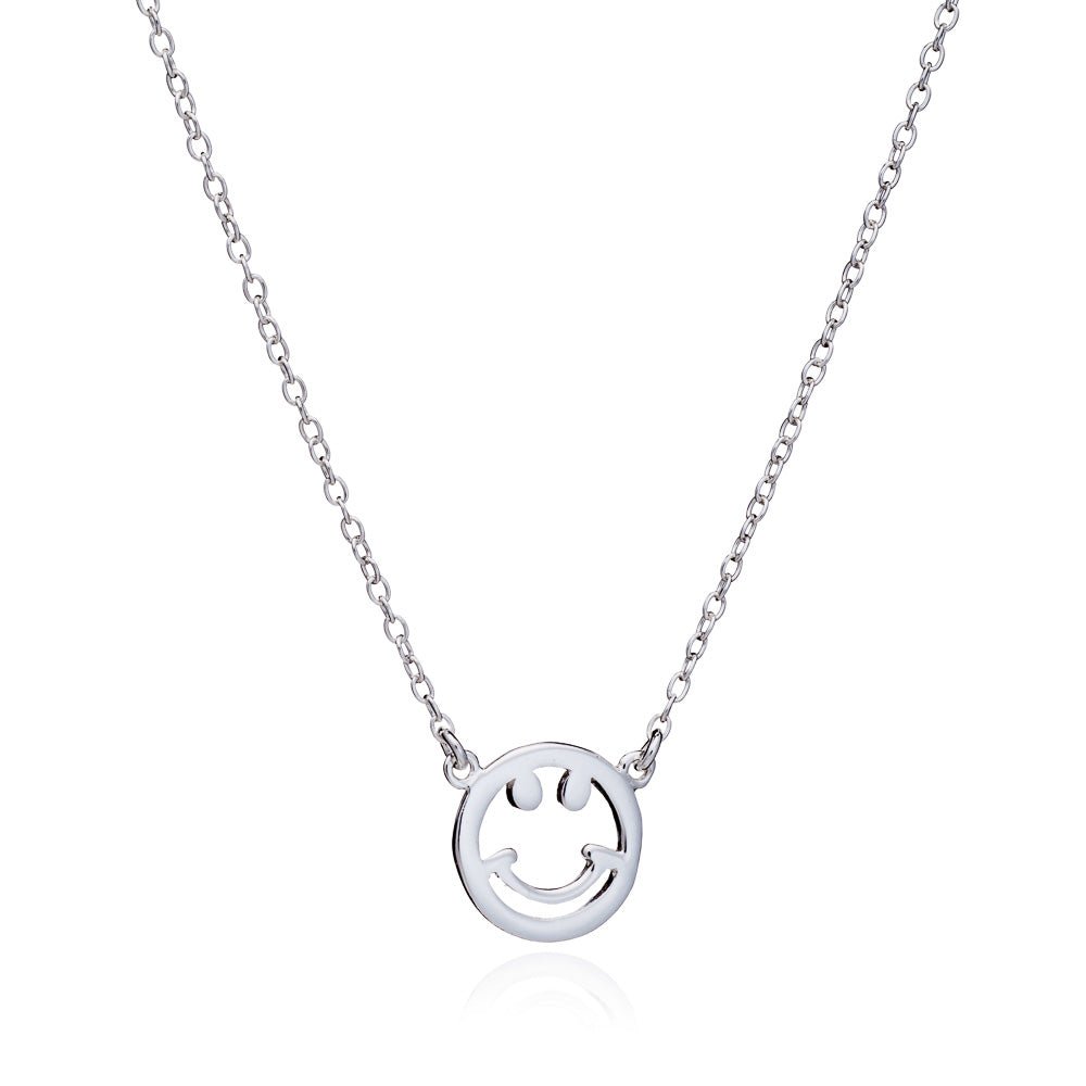 Smiley Silver Necklace - Lulu B Jewellery