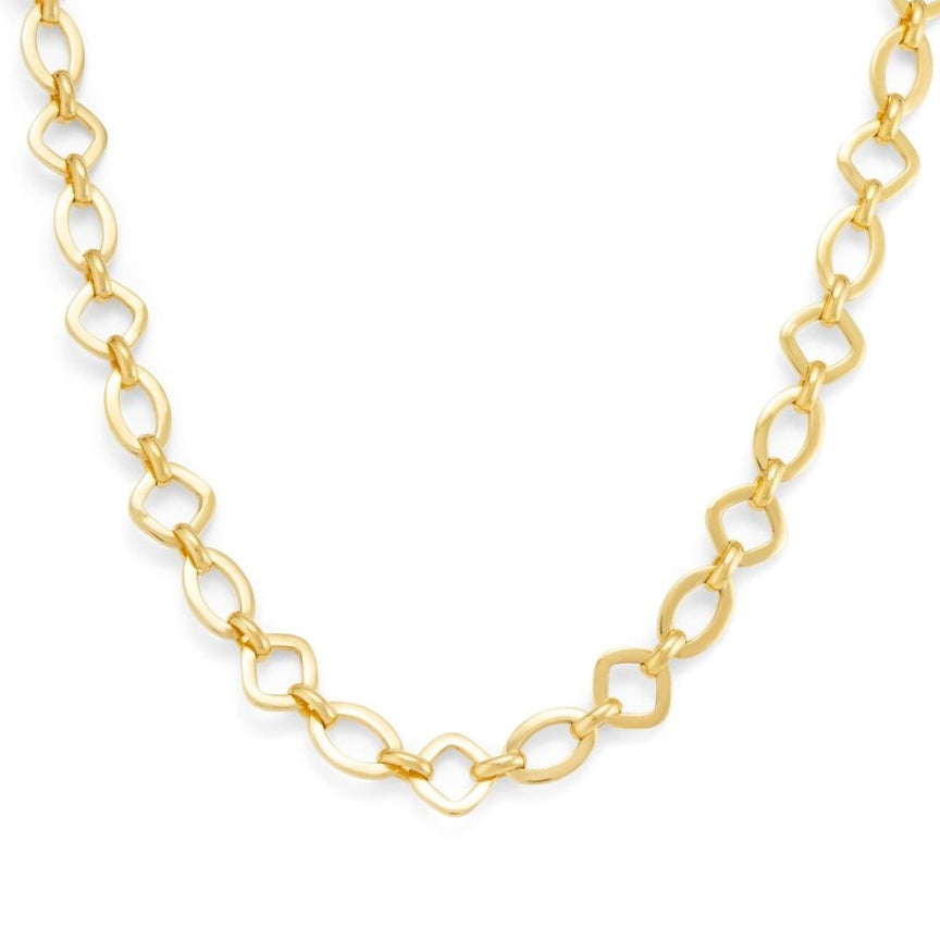 Statement Chain Link Gold Necklace - Siena - Lulu B Jewellery
