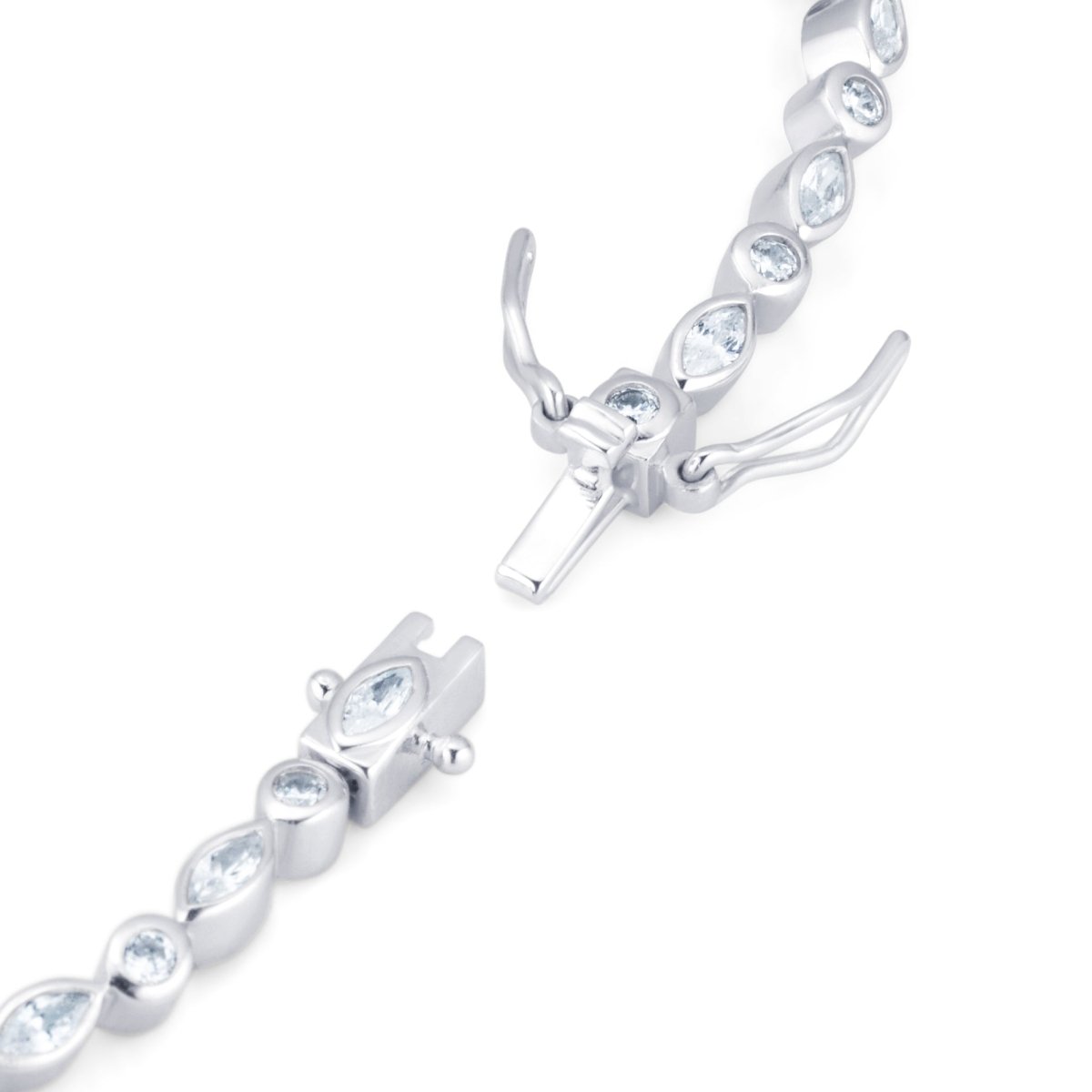 Tennis Silver Bracelet - Lulu B London - Timeless Jewellery