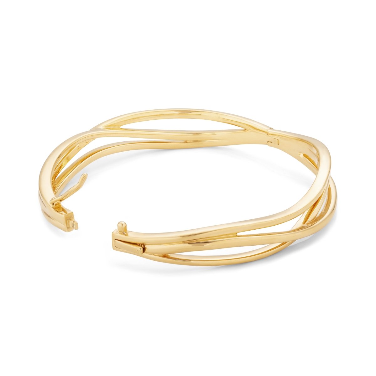Wave Gold Bangle - Ripple - Lulu B Jewellery