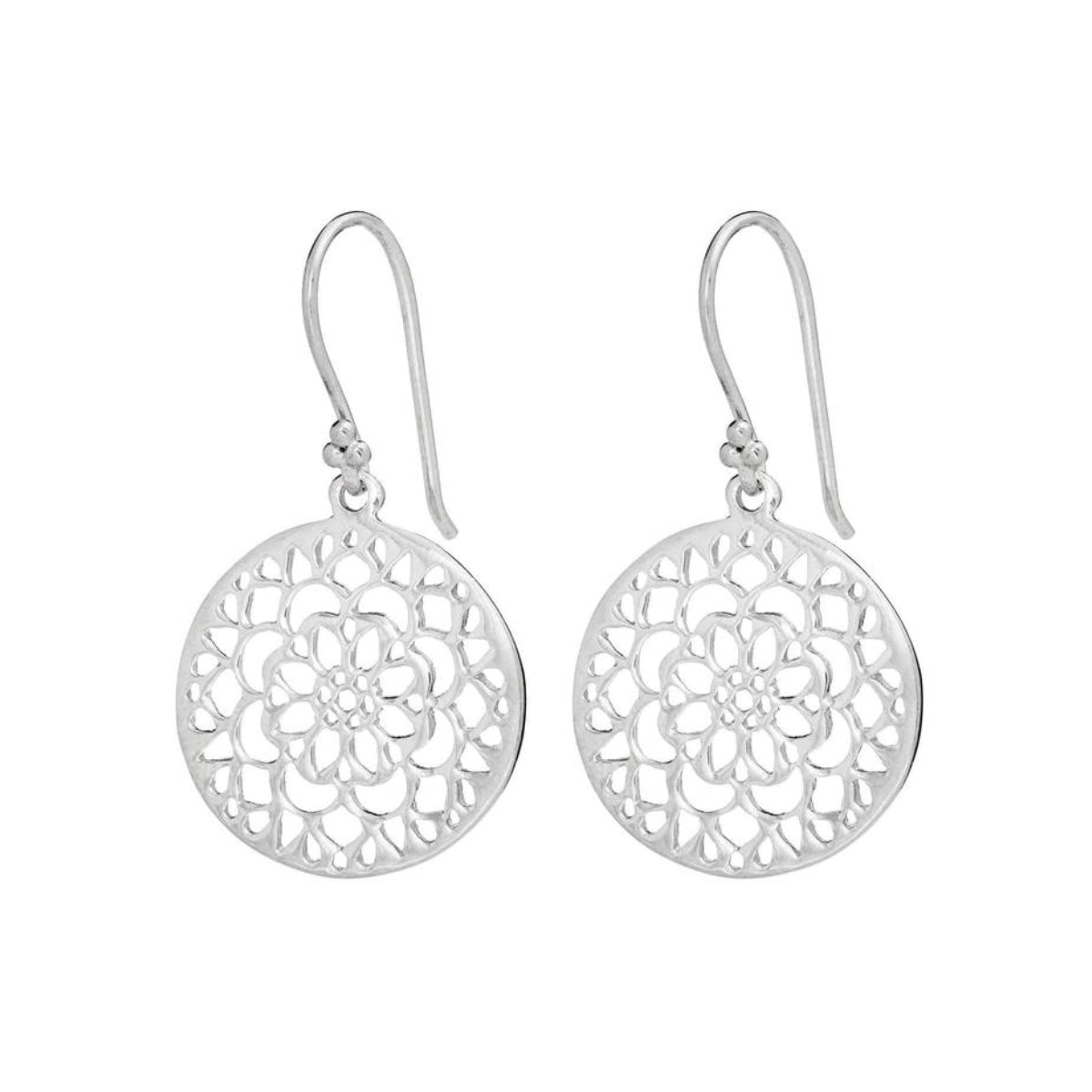 Silver Rosse Drop Earrings - Lulu B Jewellery