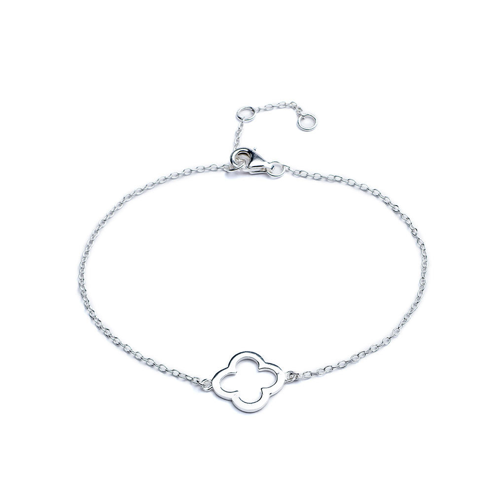 Silver Clover Bracelet - Lulu B Jewellery