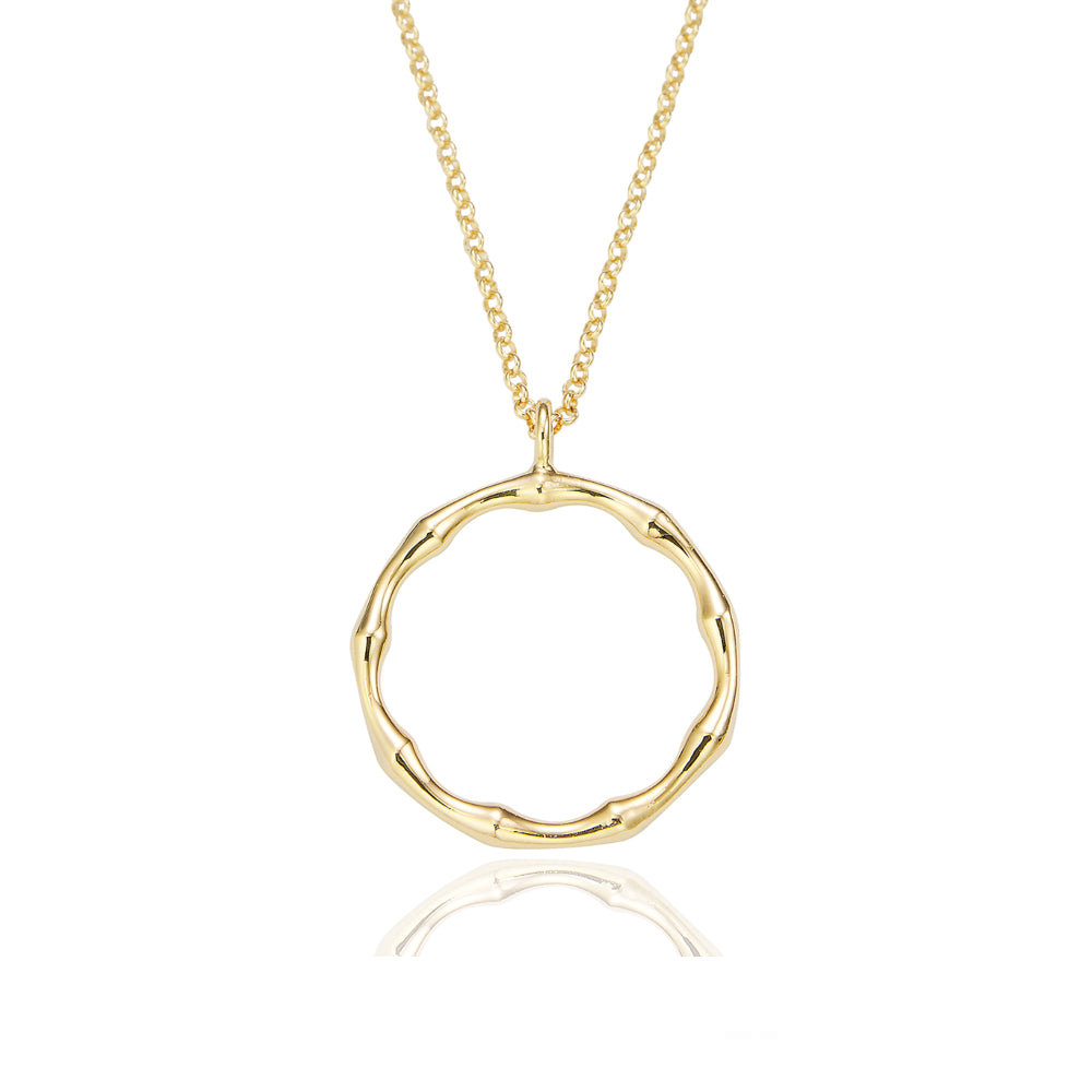 Gold Bamboo Necklace - Lulu B Jewellery