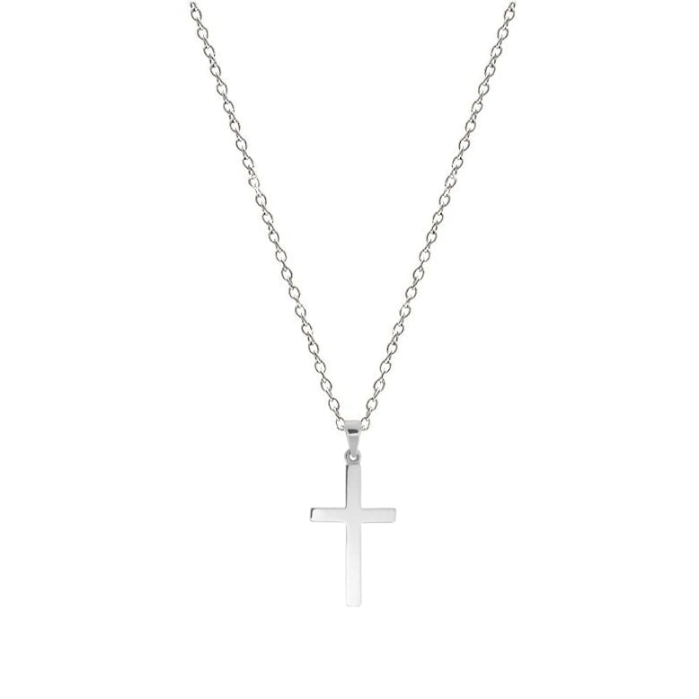 Silver Cross Necklace (Lulu B Jewellery)