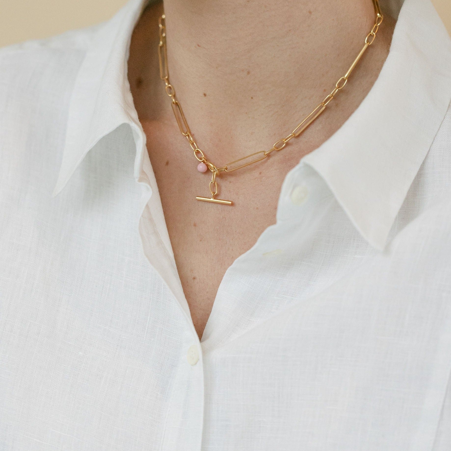 Gold Lara Chain Necklace - Lulu B Jewellery