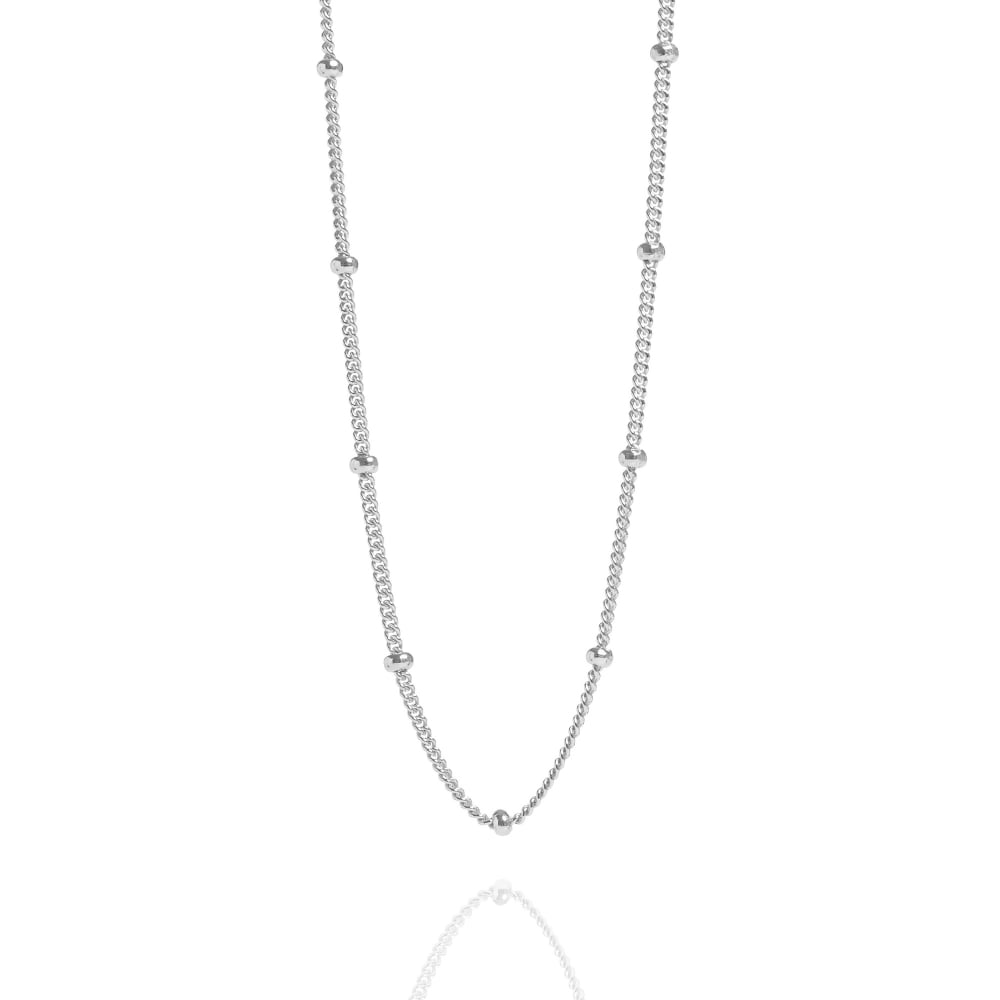 Silver Beaded 16" Chain Bracelet - Lulu B Jewellery