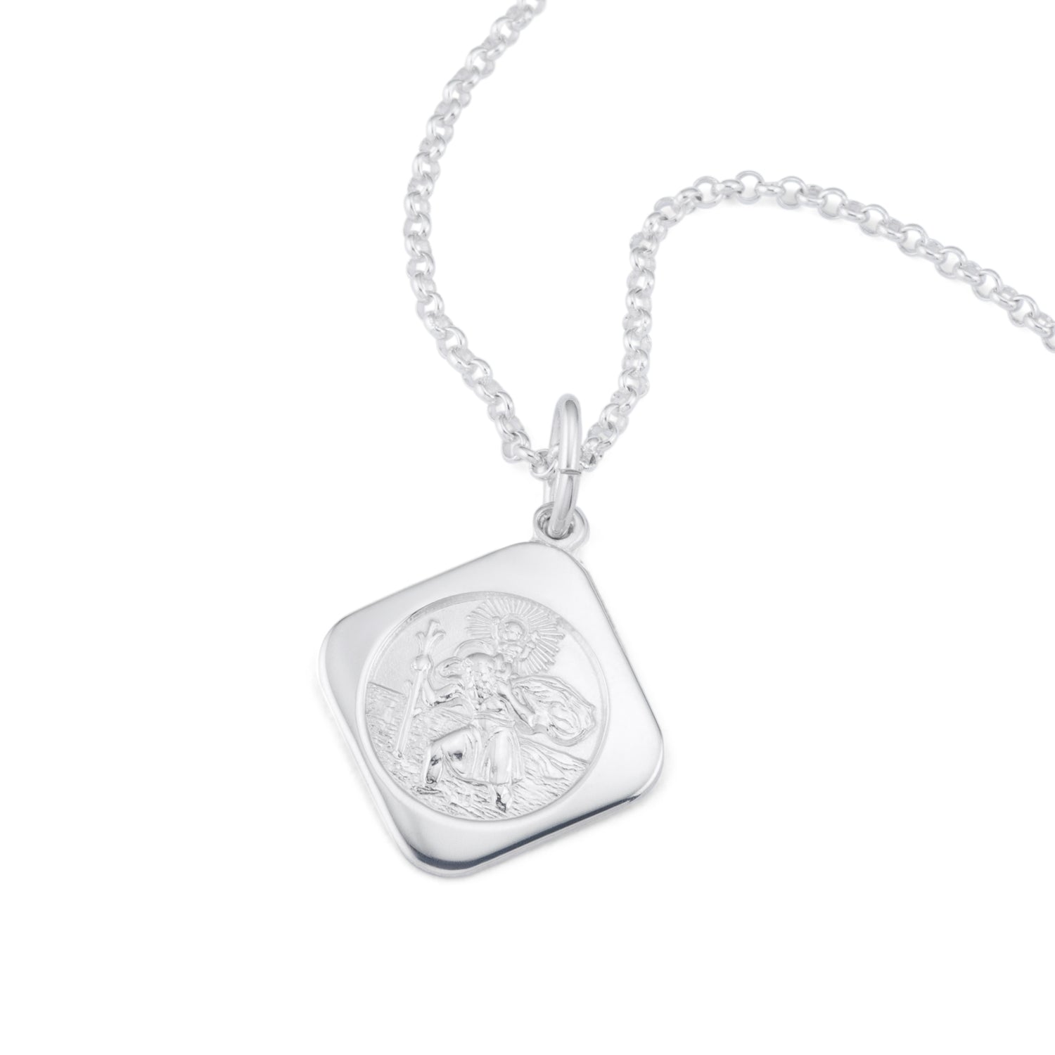 St Christopher Silver Necklace