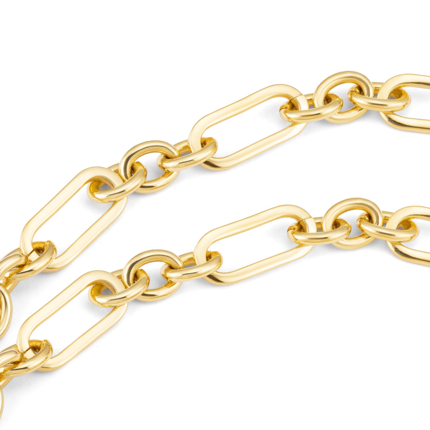 Figaro Chain Gold Necklace - Siena