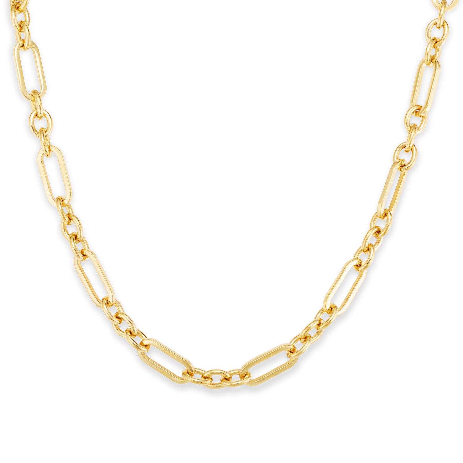 Figaro Chain Gold Necklace - Siena