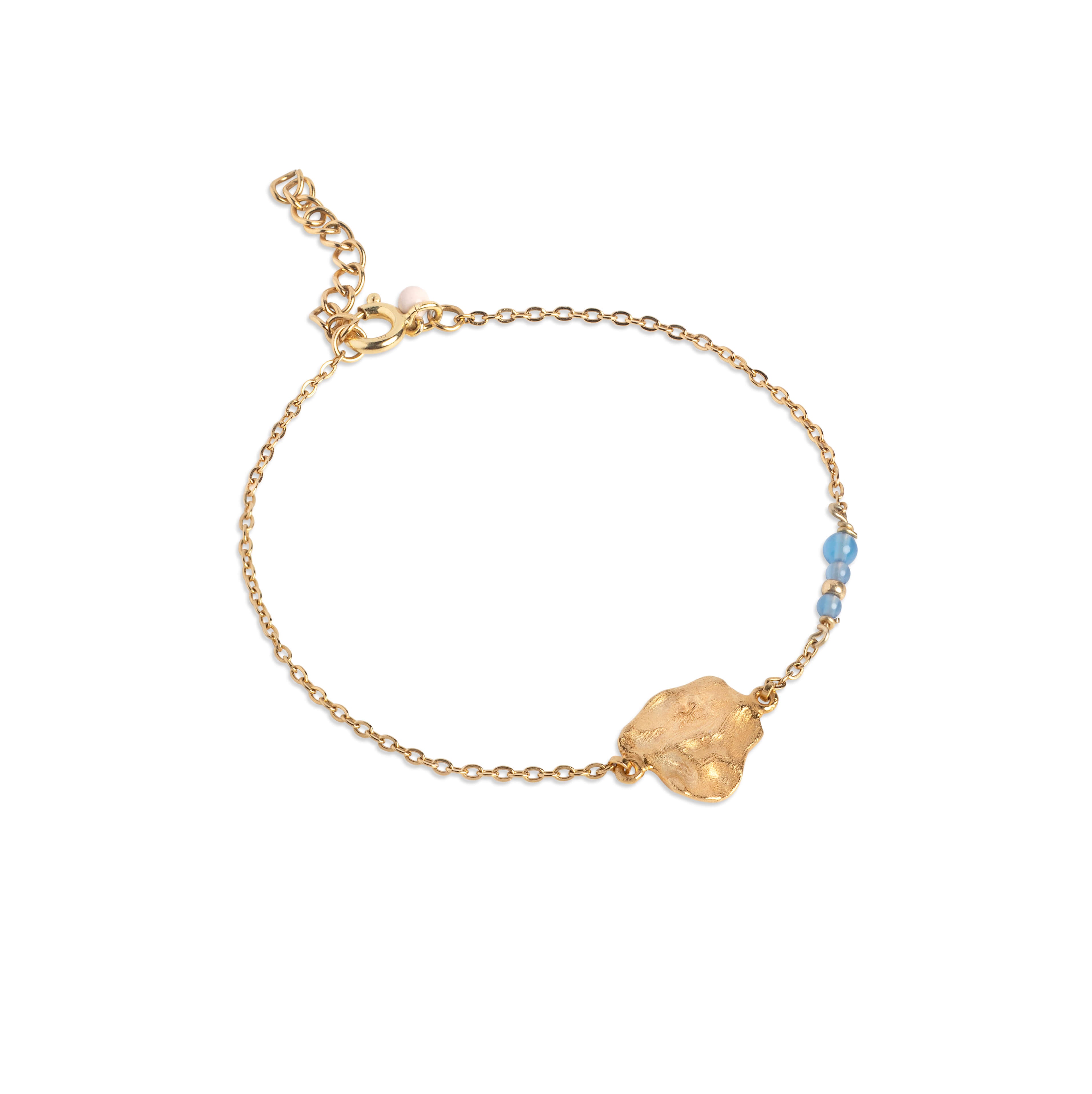 Crumpled Gold Chain Bracelet - Eloise