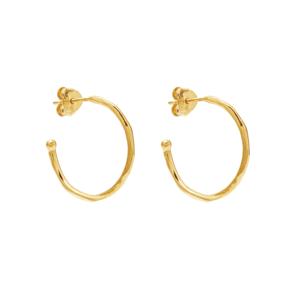 Classic Gold Hoop Earrings - Honor
