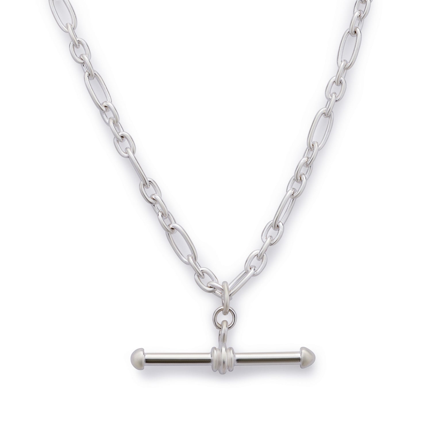 T-Bar Silver Chain Necklace - Fine Fetter