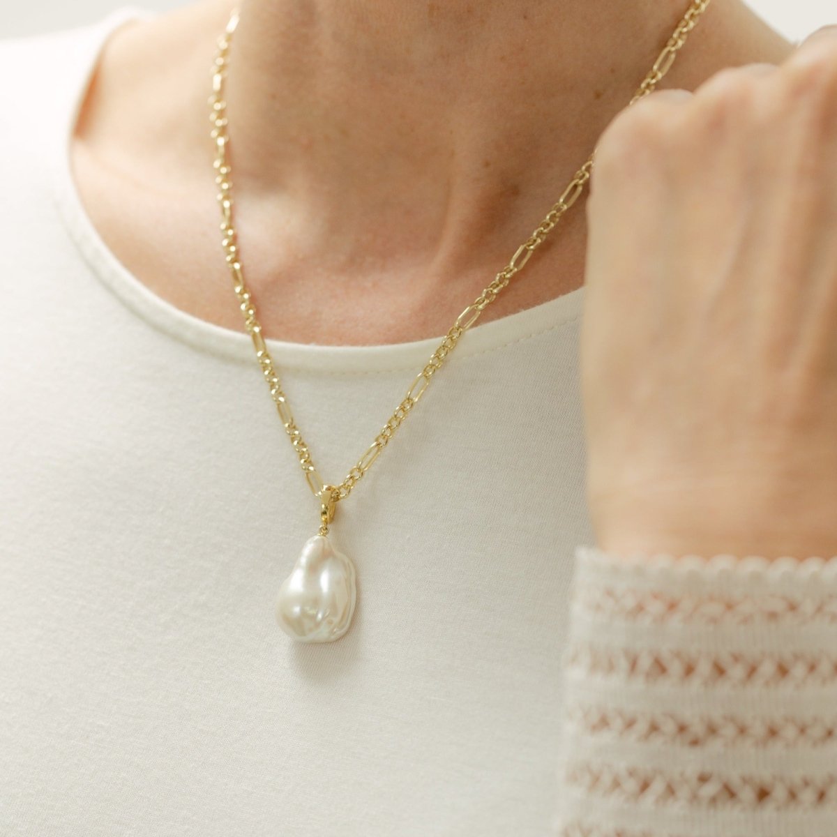 Baroque Pearl Detachable Clip - On Pendant Charm - Lulu B Jewellery