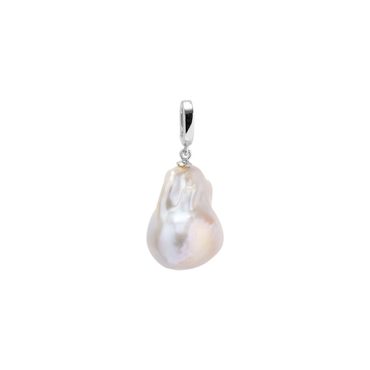 Baroque Pearl Detachable Silver Clip - On Pendant Charm - Lulu B Jewellery