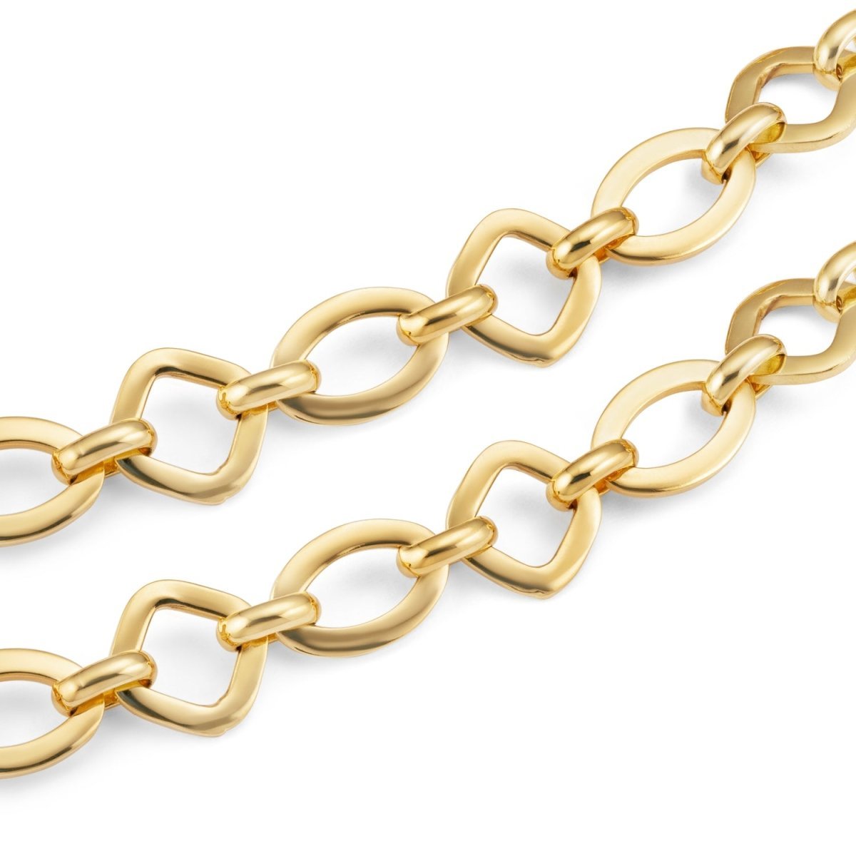 Baroque Pearl Statement Chain Link Gold Necklace - Lulu B Jewellery