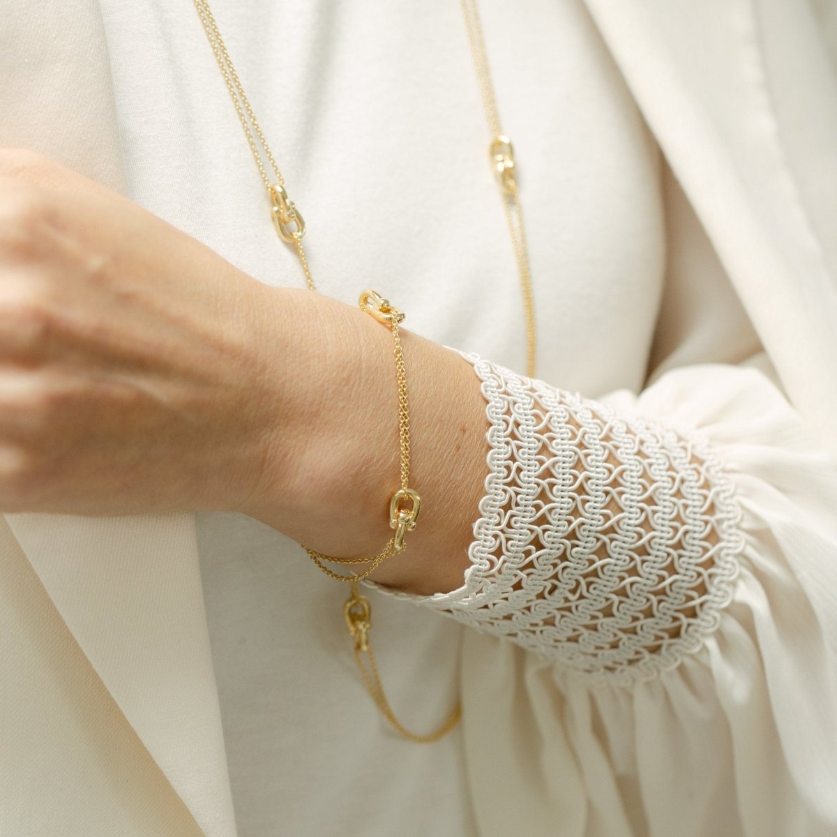 Buckle Gold Chain Bracelet - Siena - Lulu B Jewellery