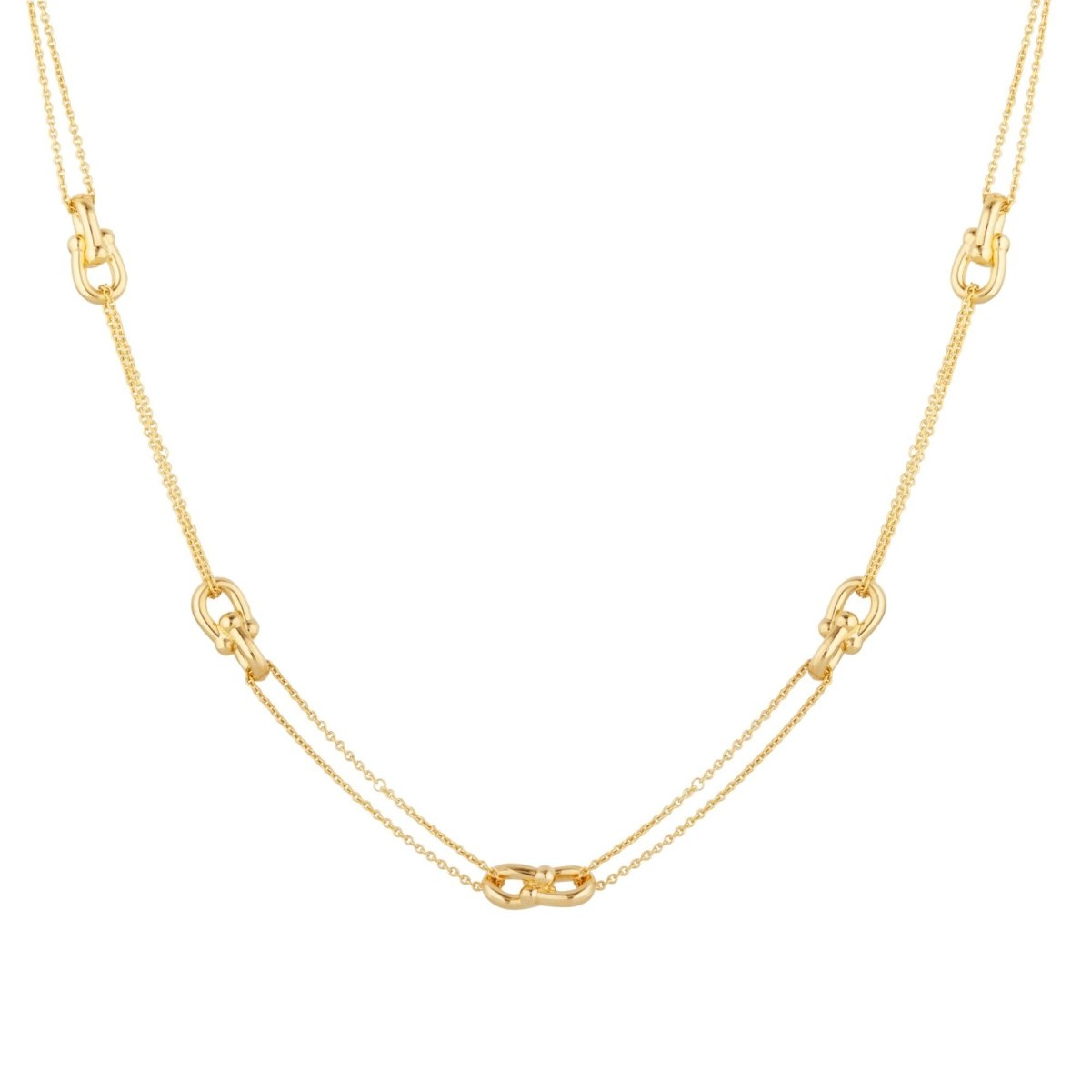 Buckle Short Gold Chain Necklace - Siena - Lulu B Jewellery