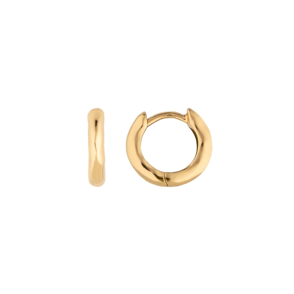Classic Gold Huggie Hoop Earring - Lulu B London - Timeless Jewellery