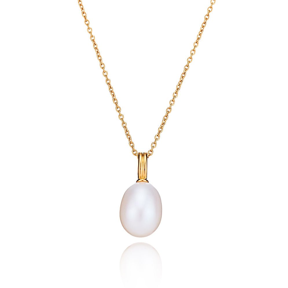 Classic Pearl Gold Necklace - Lulu B London - Timeless Jewellery