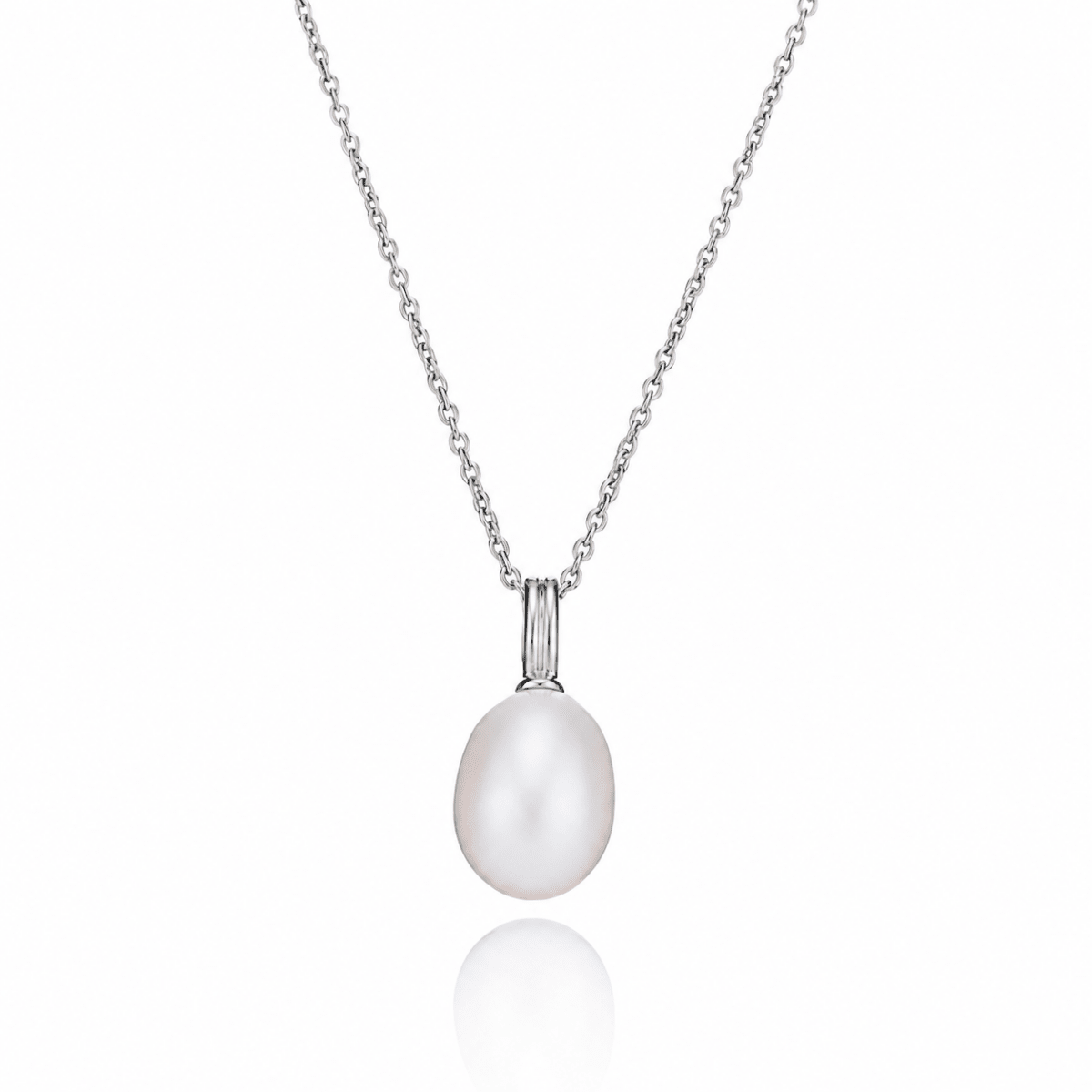 Classic Pearl Silver Necklace - Lulu B London - Timeless Jewellery
