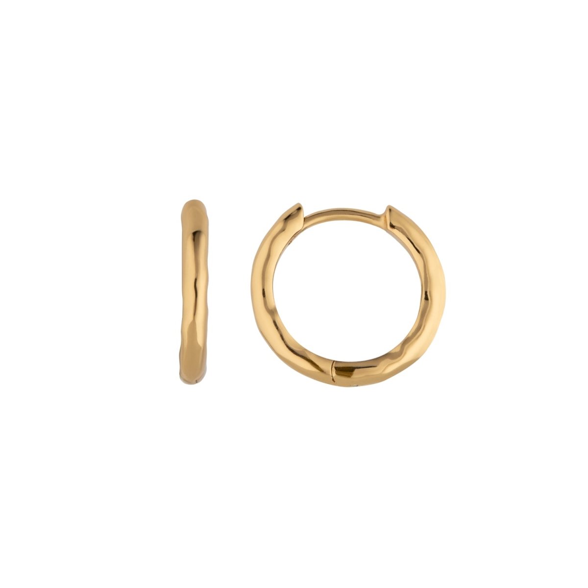 Classic Small Gold Hoop Earring - Lulu B London - Timeless Jewellery