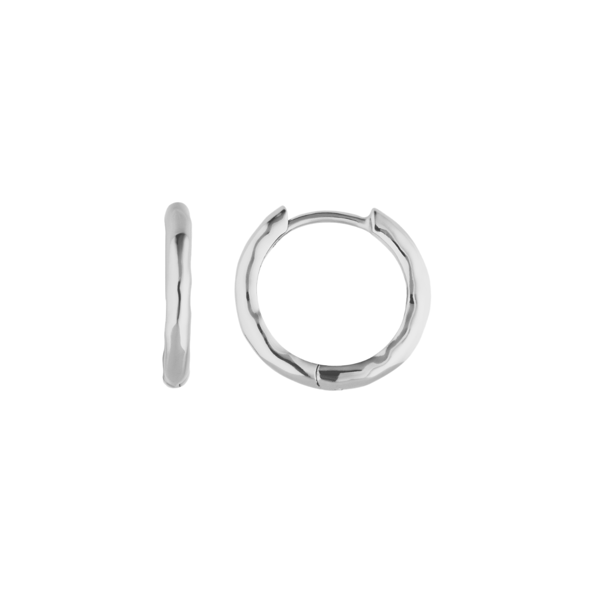 Classic Small Silver Hoop Earring - Lulu B London - Timeless Jewellery