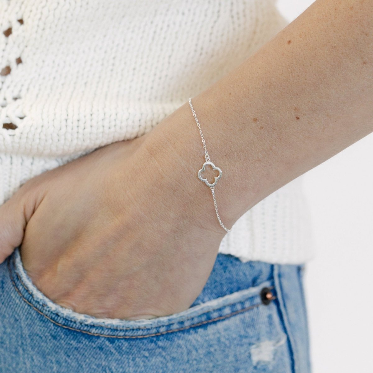 Clover Bracelet (Silver) - Lulu B Jewellery