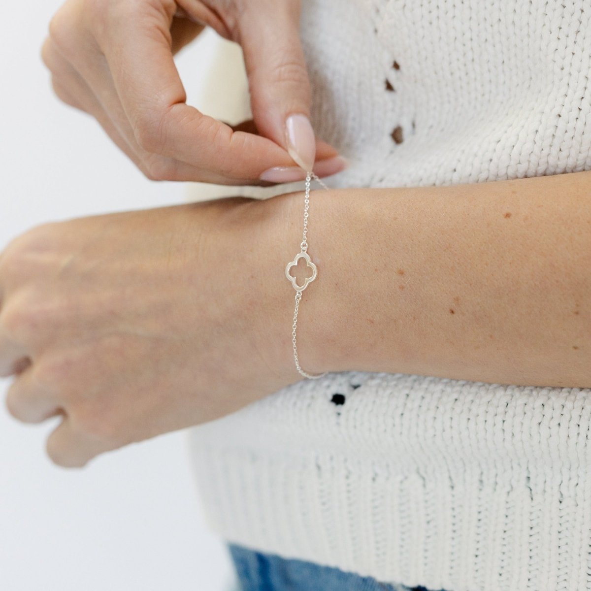 Clover Bracelet (Silver) - Lulu B Jewellery