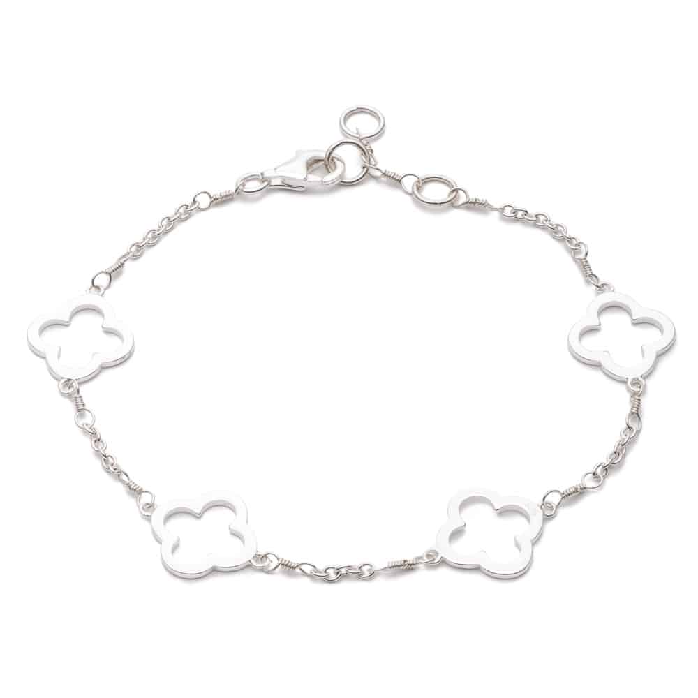 Clover Chain Bracelet (Silver) - Lulu B Jewellery