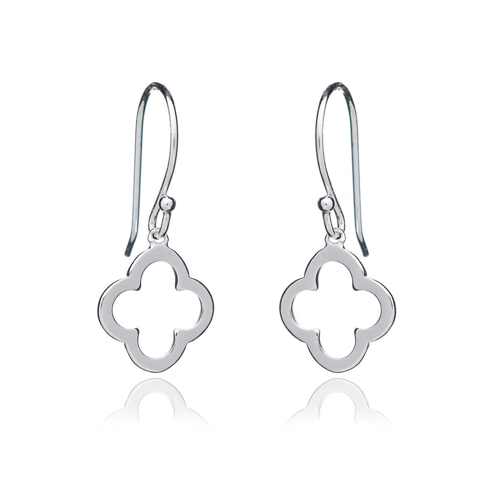 Clover Drops (Silver) - Lulu B Jewellery