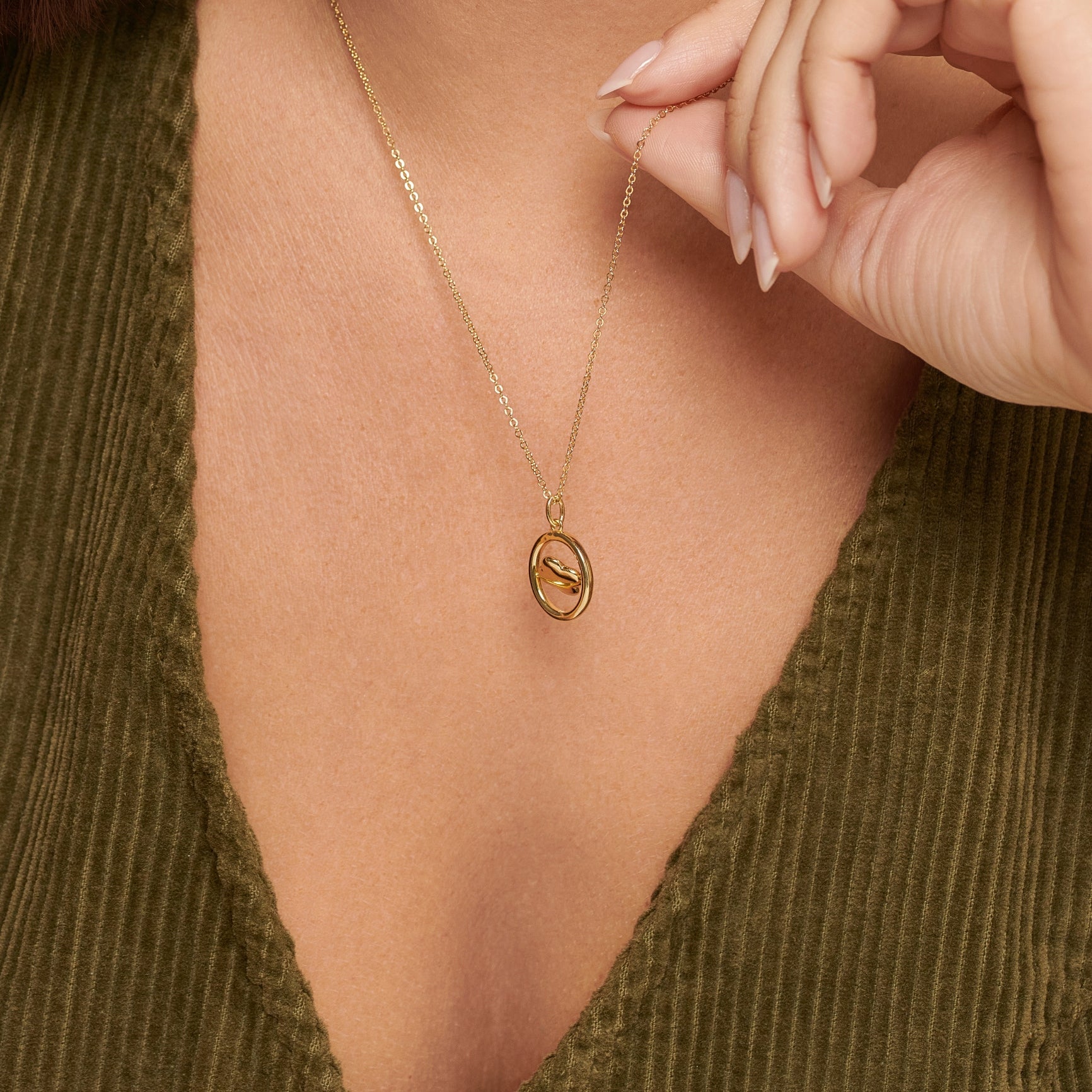 Clover Gold Swivel Necklace - Lulu B Jewellery