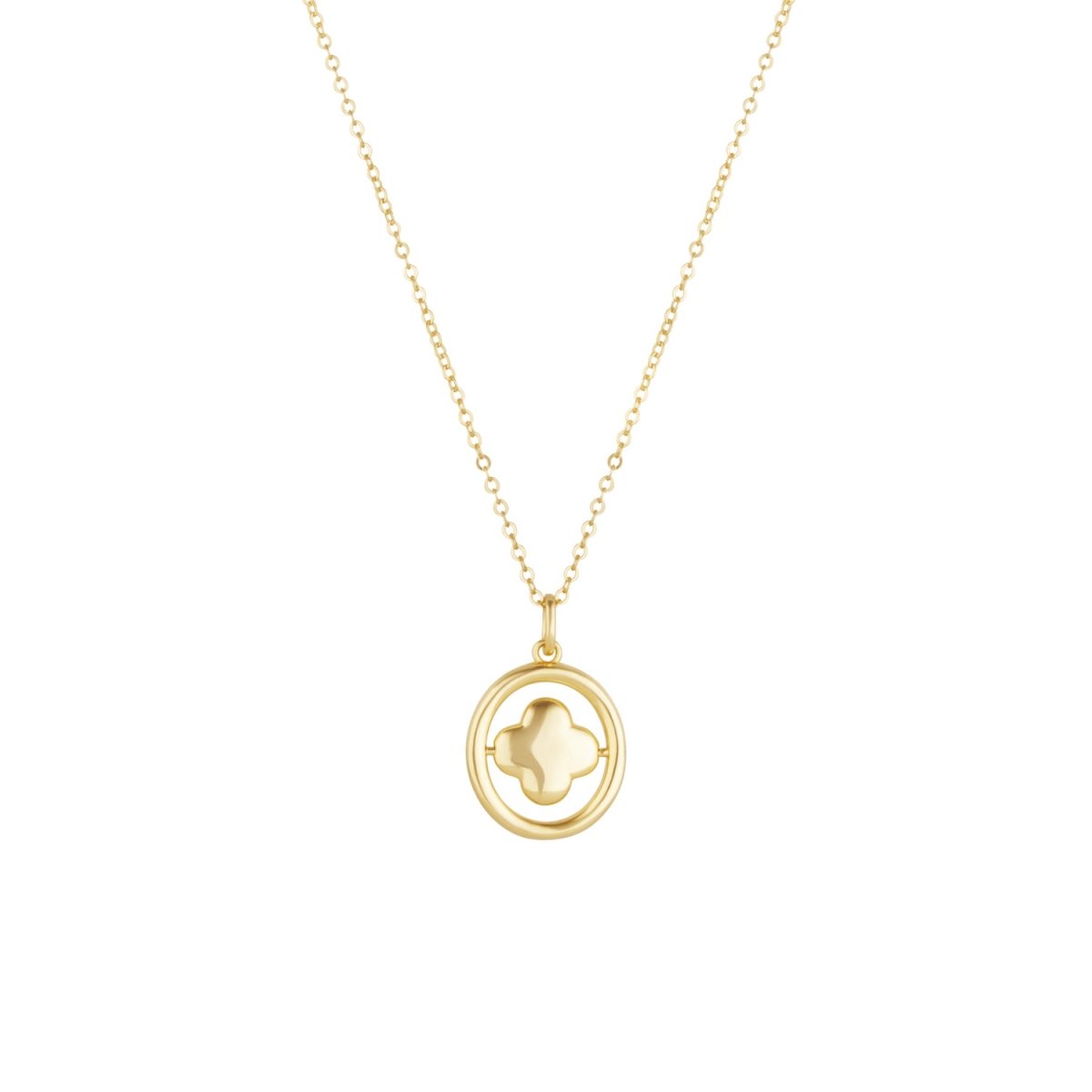 Clover Gold Swivel Necklace - Lulu B Jewellery