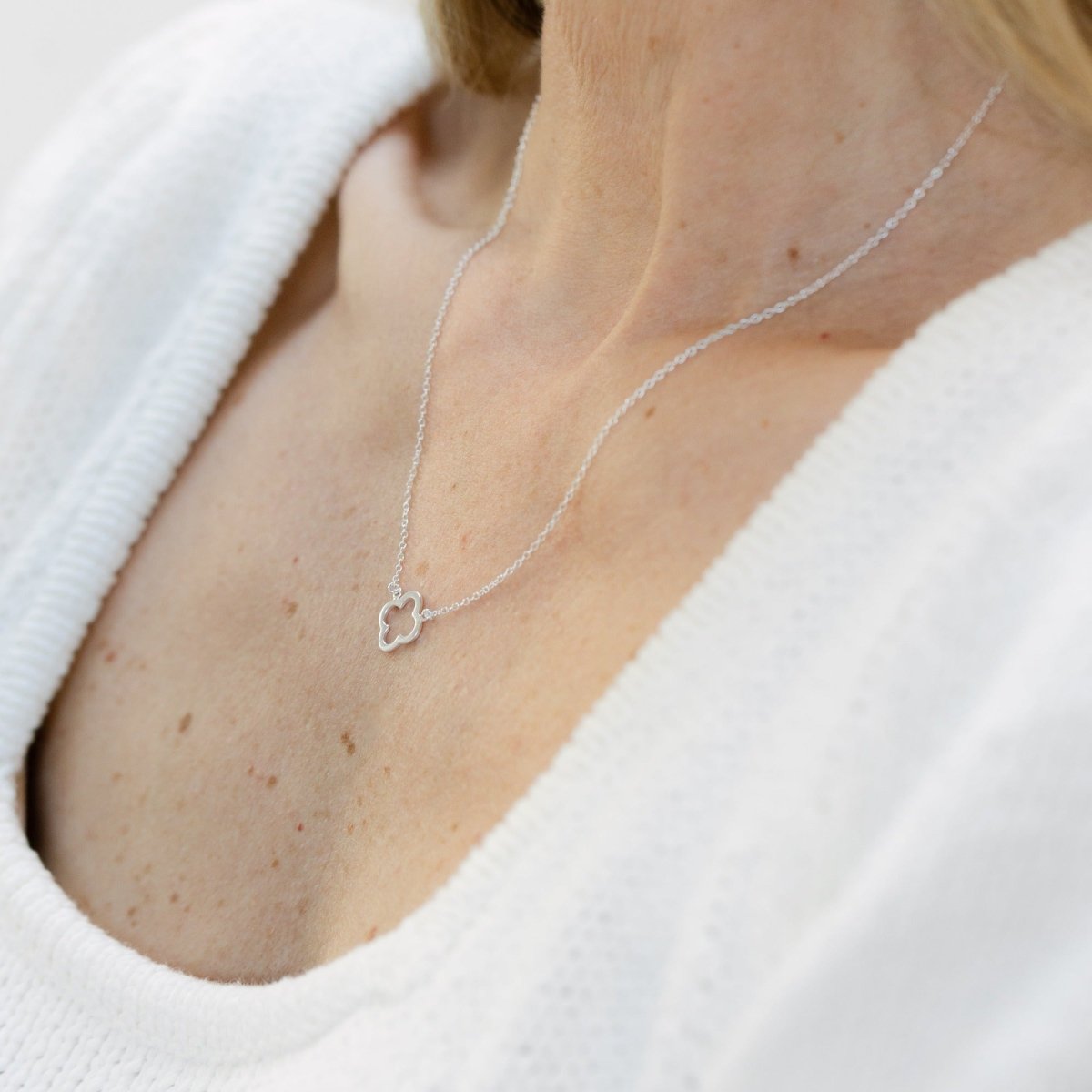 Clover Necklace (Silver) - Lulu B Jewellery