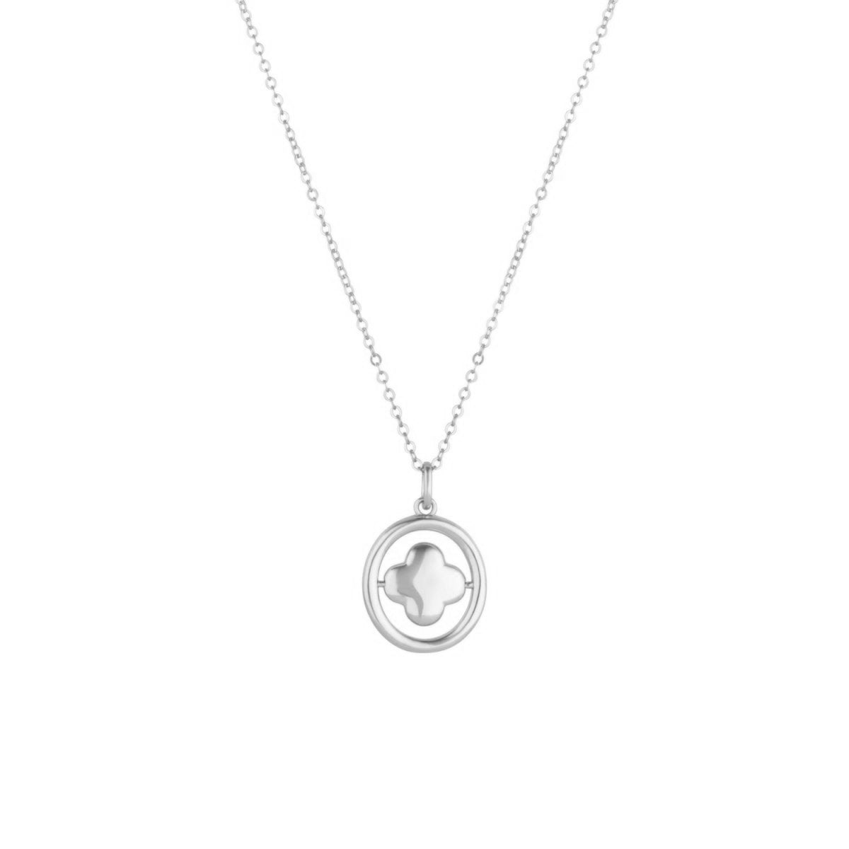 Clover Silver Swivel Necklace - Lulu B Jewellery