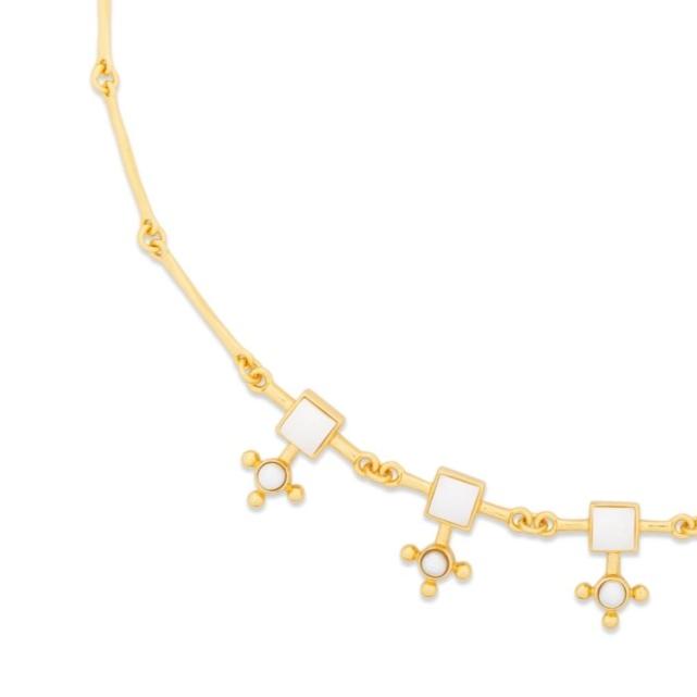 Cross Pearl Gold Choker Necklace - Lulu B Jewellery