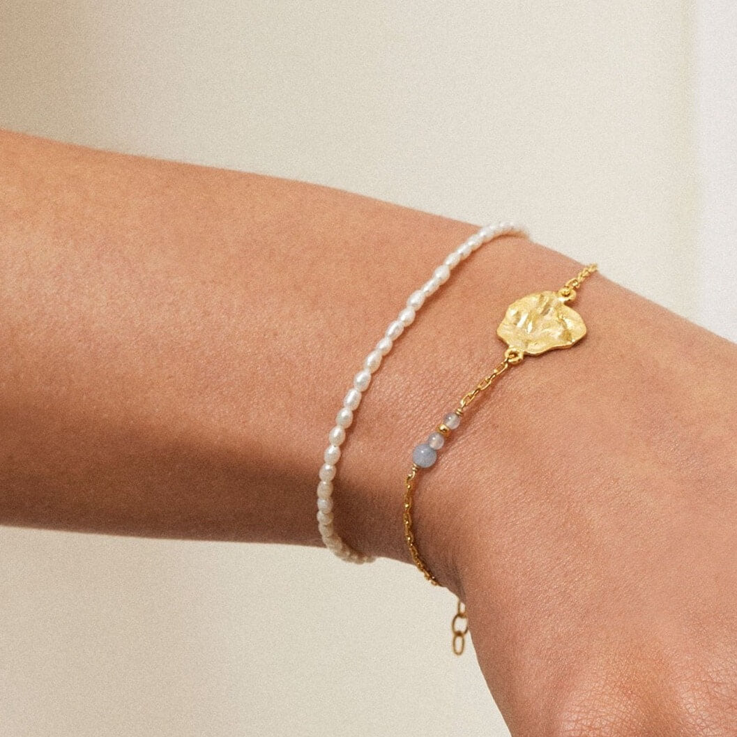 Crumpled Gold Chain Bracelet - Eloise - Lulu B Jewellery