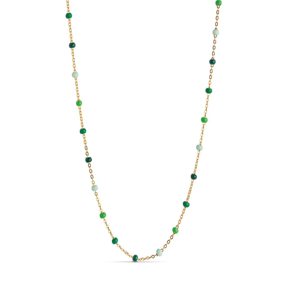 Enamel Gold Necklace - Jardin - Lulu B Jewellery