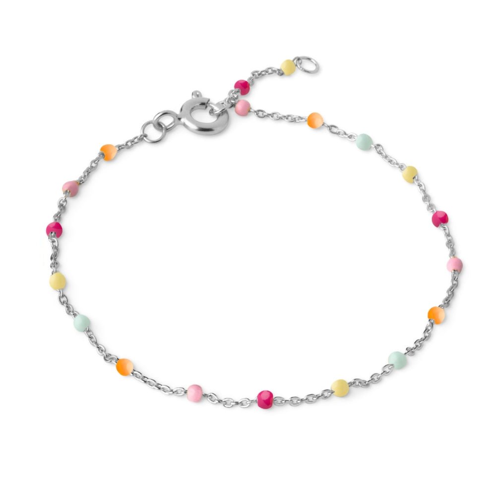 Enamel Silver Bracelet - Rio - Lulu B Jewellery