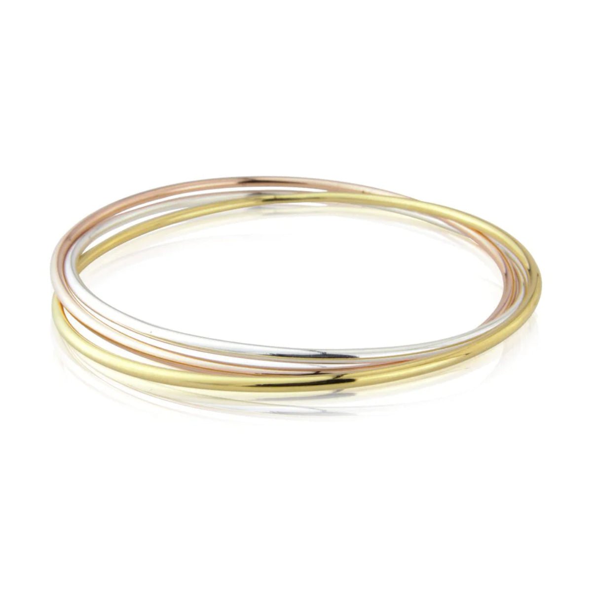 Eternity Mixed Metal Bangle - Lulu B Jewellery