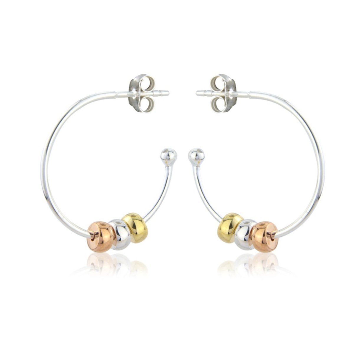 Eternity Silver Hoop Earrings - Large - Lulu B Jewellery