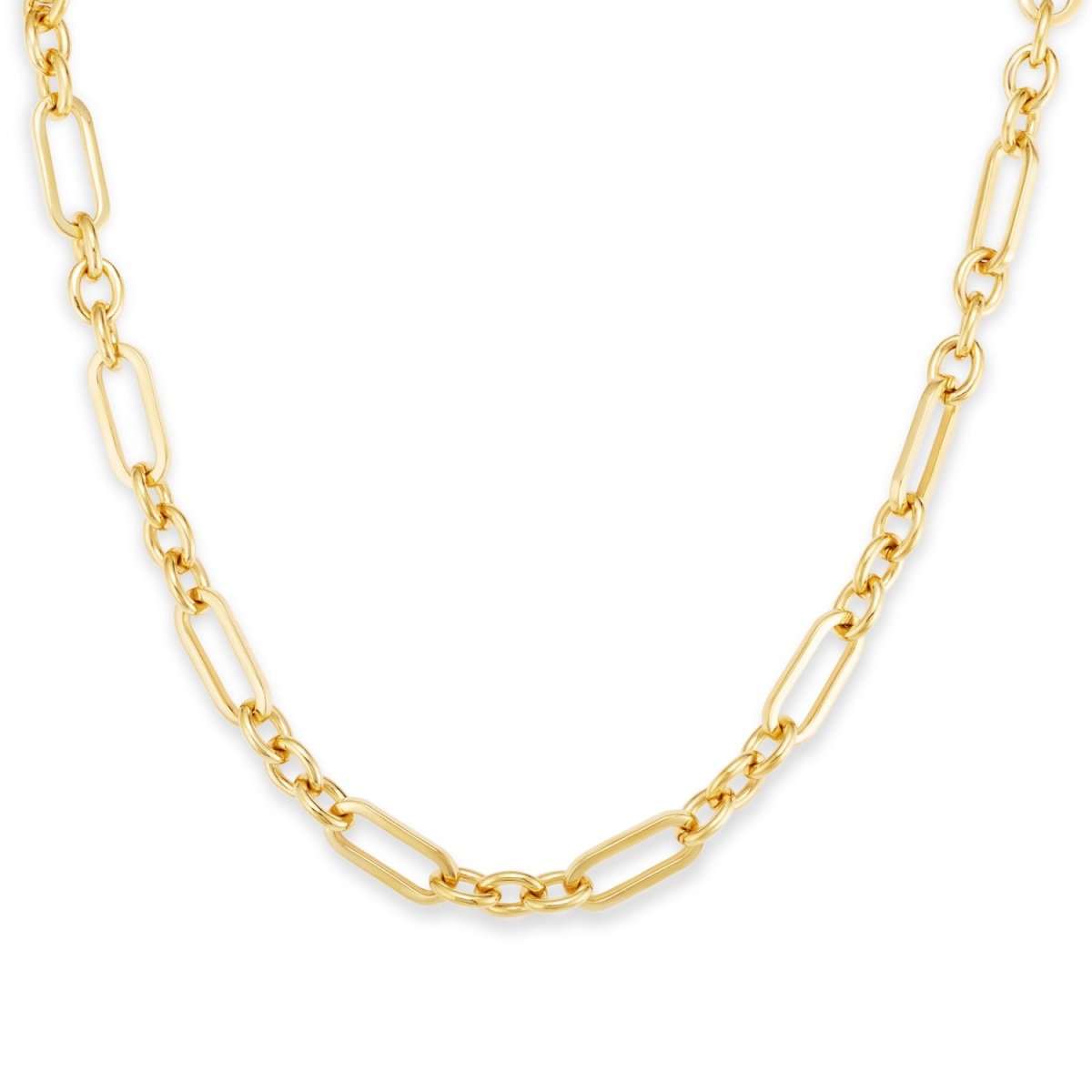 Figaro Chain Gold Necklace - Siena - Lulu B Jewellery